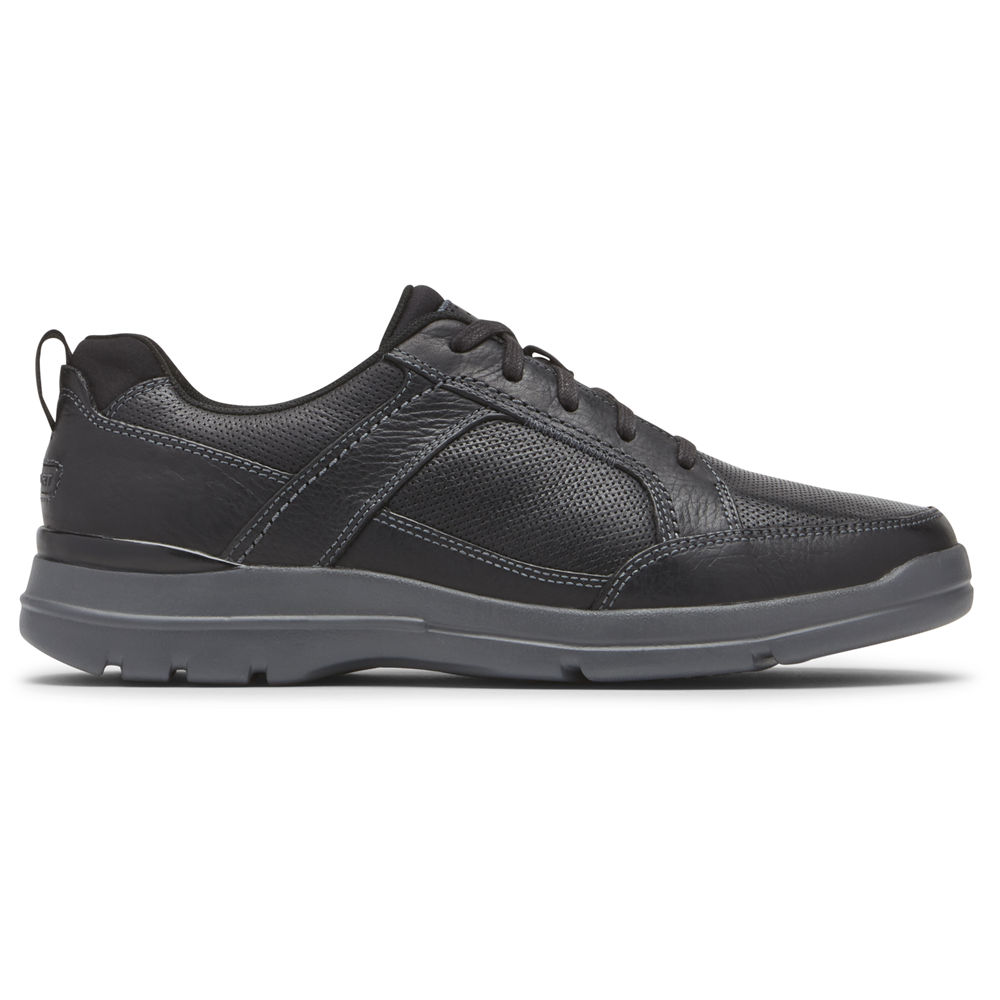 Rockport Singapore Mens Sneakers - City Edge Lace-Up Black - TM8749506